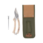 Hectarul - Set-cadou foarfeca de gradinarit din inox, cu ascutitor si teaca